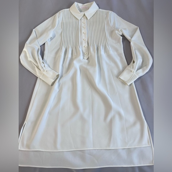 See By Chloe Dress Solid Ivory /white Women’s Size 40 - Picture 6 of 13